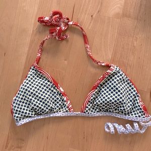 Calvin Klein String patterned triangle bikini swim top